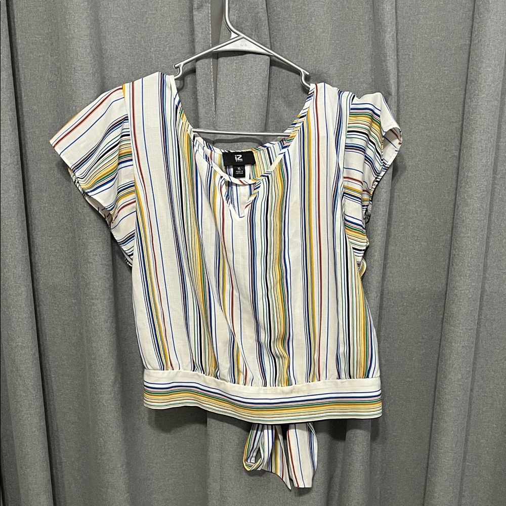 Iz Byer Multicolor Striped Blouse